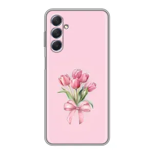 Чохол з розовим принтом для Sansung Galaxy M54 (5G) (Букет квітів)