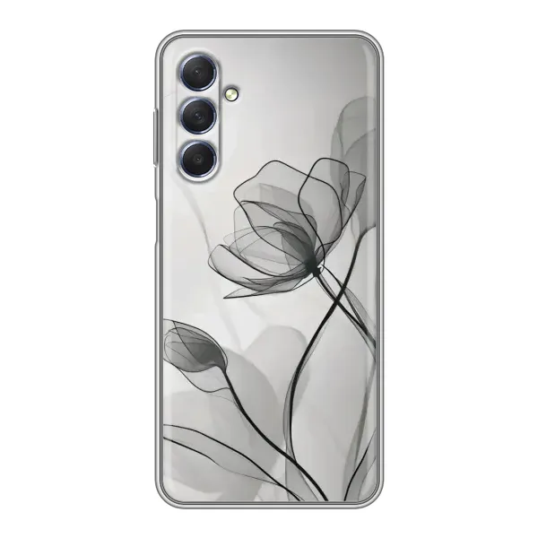 Чехол с принтом «Черные цветы» для Samsung Galaxy M54 (5G) Чехол с принтом «Черные цветы» для Samsung Galaxy M54 (5G)