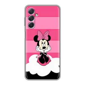 Эксклюзивный чехол для Sansung Galaxy M54 (5G) (AlphaPrint - Мультяшные) (Девочка Maus)