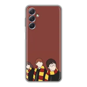 Чехлы с Гарри Поттером для Sansung Galaxy M54 (5G) (AlphaPrint) (Гарри с друзьями)