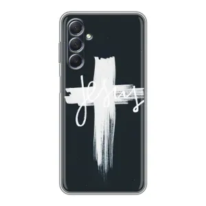 Чехол для Sansung Galaxy M54 (5G) (AlphaPrint) - (Христианские) (Иисус)
