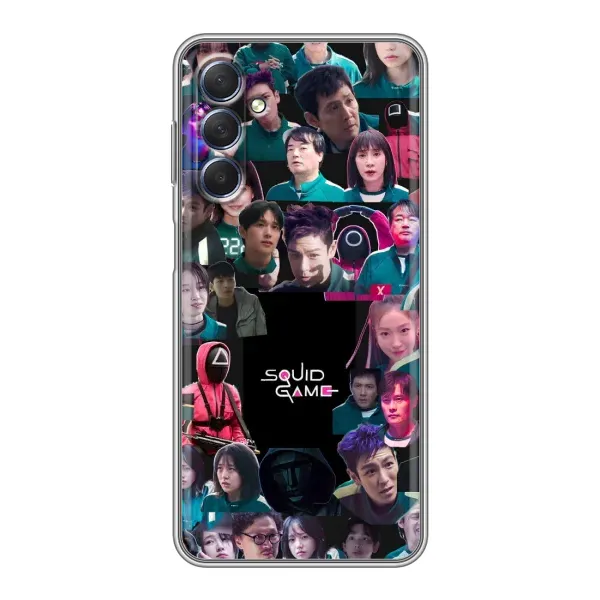 Чехол с принтом «Коллаж Игра кальмара» для Samsung Galaxy M54 (5G)