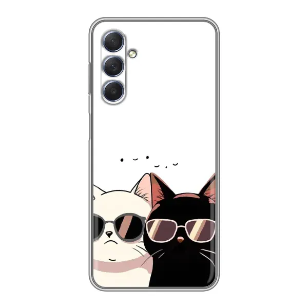 Чехол с принтом «Коты в очках» для Samsung Galaxy M54 (5G)