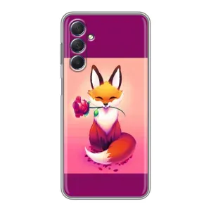 Чехлы с картинкой Лисички для Sansung Galaxy M54 (5G) (VPrint) (Лисичка с розочкой)