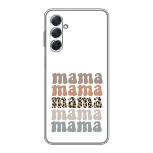 Чехлы для мамы на Sansung Galaxy M54 (5G) (Текстовый коллаж мама)