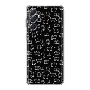 Чехол с принтом для Sansung Galaxy M54 (5G) (AlphaPrint) Модные коты (Меленькие котики)