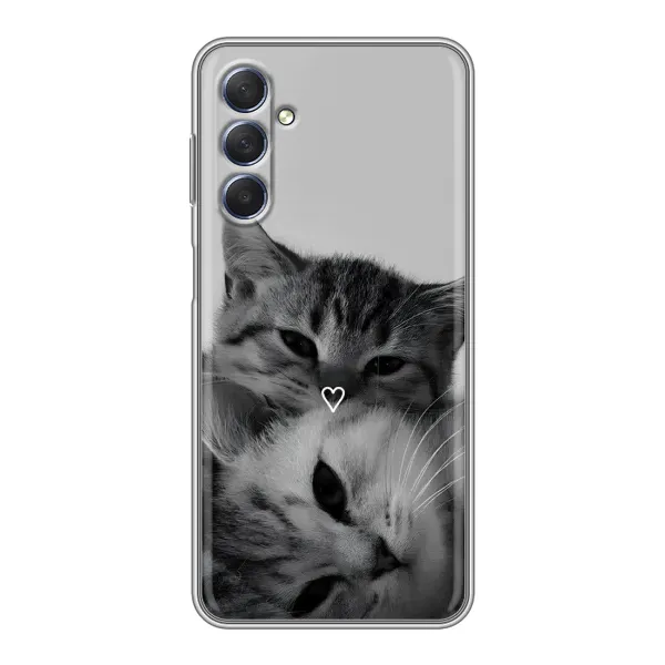 Чехол с принтом «Пара котов» для Samsung Galaxy M54 (5G)