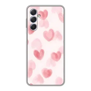 Чохол з розовим принтом для Sansung Galaxy M54 (5G) (Рожеві сердечки)