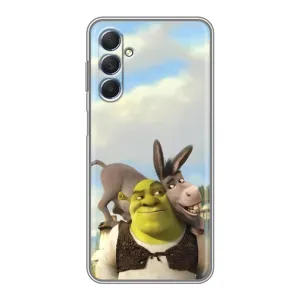 Чехол с мультфильмом Шрек на Sansung Galaxy M54 (5G) (Шрек и Осел)