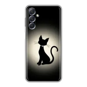 Чехол с принтом для Sansung Galaxy M54 (5G) (AlphaPrint) Модные коты (Силуэт котика)