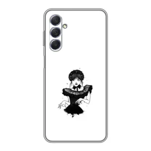 Чехлы Венсдей на Sansung Galaxy M54 (5G) Уэнсдей (AlphaPrint) (танец Уэнздей)