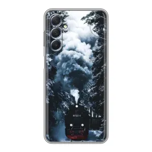Новогодние, Праздничные Чехлы для Sansung Galaxy M54 (5G) - 2024 год (Зимний поезд)