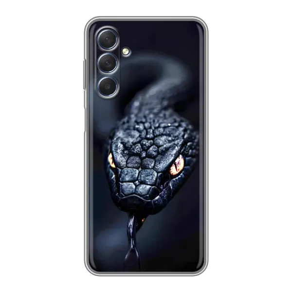 Чехол с принтом «Черная змея» для Samsung Galaxy M54 (5G)