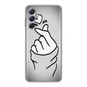 Чохол з принтом для Sansung Galaxy M54 (5G) (AlphaPrint - Знак сердечка) (Значок Love)