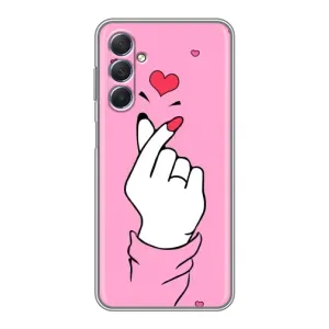 Чохол з принтом для Sansung Galaxy M54 (5G) (AlphaPrint - Знак сердечка) (Знак Love)