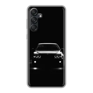 Чехол для Галакси М55 5G - с принтом БМВ (AlphaPrint) (Машина BMW)