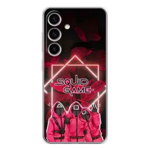Чехол Гра в кальмара для Samsung Galaxy M56 (Охранники Игра кальмара)