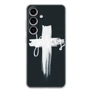 Чехол для Samsung Galaxy M56 (AlphaPrint) - (Христианские) (Иисус)