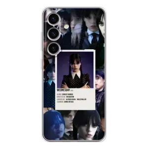 Чехлы Венсдей на Samsung Galaxy M56 Уэнсдей (AlphaPrint) (коллаж Уэнздей)