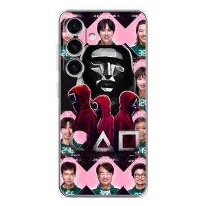 Чехол Гра в кальмара для Samsung Galaxy M56 (Участники Игра кальмара)