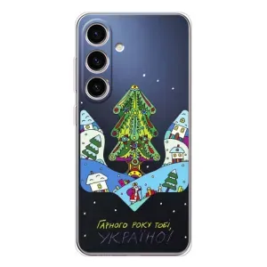 Зимні Чохли для Гелексі М56 - прозорий фон (Різдвяний герб)
