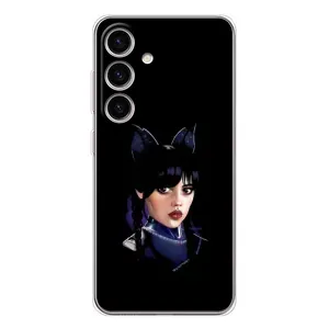 Чехлы Венсдей на Samsung Galaxy M56 Уэнсдей (AlphaPrint) (серьезная Уэнздей)