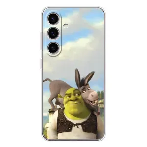 Чехол с мультфильмом Шрек на Samsung Galaxy M56 (Шрек и Осел)