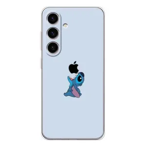 Чехол с принтом Стич на Samsung Galaxy M56 (Stitch apple)