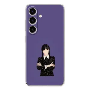 Чехлы Венсдей на Samsung Galaxy M56 Уэнсдей (AlphaPrint) (Уэнздей в черном)