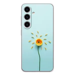 Чехлы с Цветами для Samsung Galaxy M56 (VPrint) (Желтый цветок)