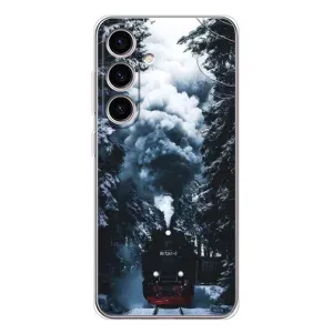Новорічні, Святкові Чохли для Samsung Galaxy M56 - 2024 год (Зимовий потяг)