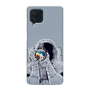Чехол NASA для Samsung Galaxy M62 (AlphaPrint) (Космонавт фото)