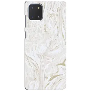 Мраморный чехол на Samsung Galaxy Note 10 Lite (VPrint) (Белый мрамор)