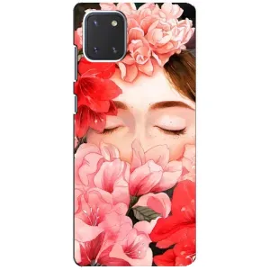 Чехлы (ART) Цветы на Samsung Galaxy Note 10 Lite (VPrint) (Глаза в цветах)