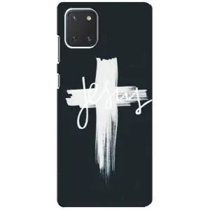 Чехол для Samsung Galaxy Note 10 Lite (AlphaPrint) - (Христианские) (Иисус)