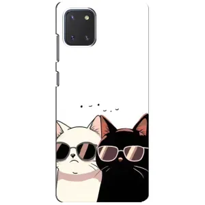Чохол з принтом «Коти в окулярах» для Samsung Galaxy Note 10 Lite