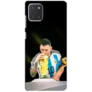 Чехлы для Samsung Galaxy Note 10 Lite (Leo чемпион) (AlphaPrint) (Кубок Месси)