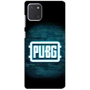 Чехол PUBG для Самсунг Галакси Ноут 10 Лайт (AlphaPrint) (Лого PUBG)