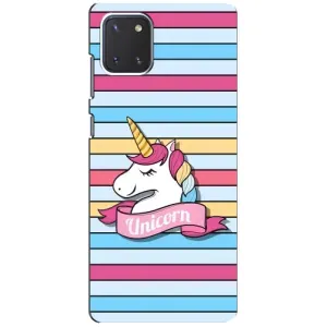 Чехол для Самсунг Галакси Ноут 10 Лайт - (Единорожки - Новинки) (AlphaPrint) (Unicorn)