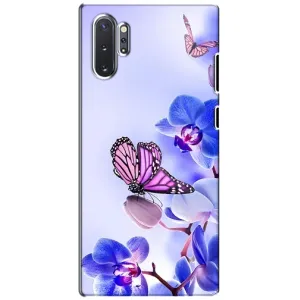 Чехлы с Цветами для Samsung Galaxy Note 10 Plus (VPrint) (Бабочка на цветочке)