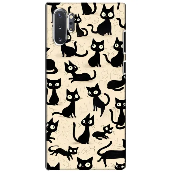 Чохол з принтом «Чорні коти» для Samsung Galaxy Note 10 Plus Чохол з принтом «Чорні коти» для Samsung Galaxy Note 10 Plus