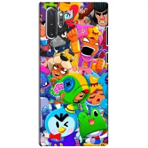 Чехол с принтом «герои Бравл Старс» для Samsung Galaxy Note 10 Plus