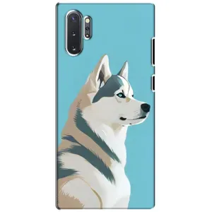 Чохол з Хаскі Samsung Galaxy Note 10 Plus - (AlphaPrint) (Хаскі арт)