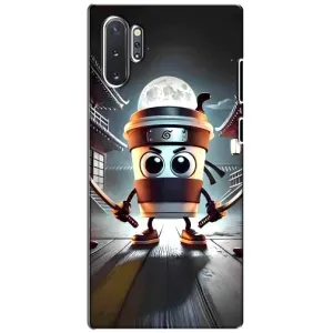 Чехол с мемом Тралалело тралала на Samsung Galaxy Note 10 Plus (Капучино асасино)