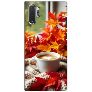 Чехол с принтом «Кофе и листья» для Samsung Galaxy Note 10 Plus