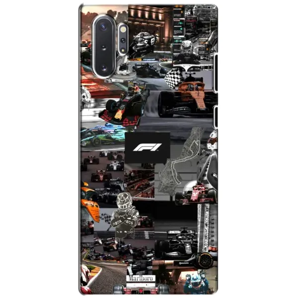 Чехол с принтом «Гоночный коллаж Ф1» для Samsung Galaxy Note 10 Plus Чехол с принтом «Гоночный коллаж Ф1» для Samsung Galaxy Note 10 Plus