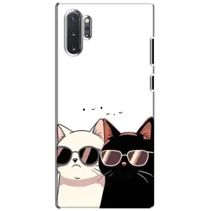 Чохол з малюнком кіт на Samsung Galaxy Note 10 Plus (Коти в окулярах)