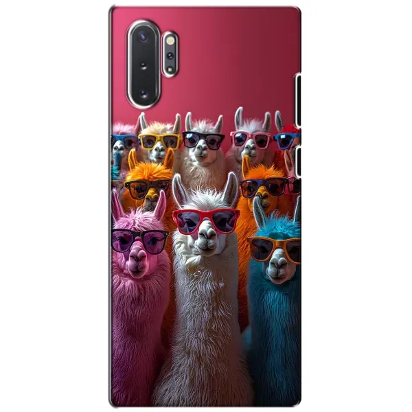 Чехол с принтом «Ламы в очках» для Samsung Galaxy Note 10 Plus Чехол с принтом «Ламы в очках» для Samsung Galaxy Note 10 Plus