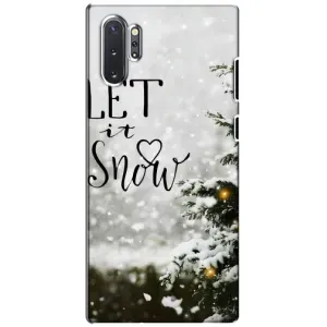 Новогодние, Праздничные Чехлы для Samsung Galaxy Note 10 Plus - 2024 год (Let it snow)