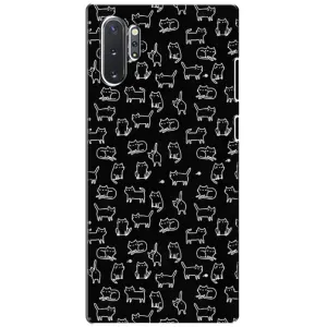 Чохол з принтом для Samsung Galaxy Note 10 Plus (AlphaPrint) Модні коти (Маленькі котики)